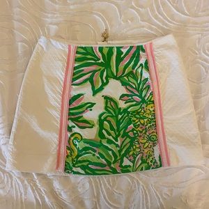 Lily Pulitzer adorable pink/green skirt